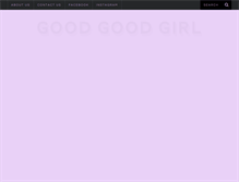 Tablet Screenshot of goodgoodgirl.com